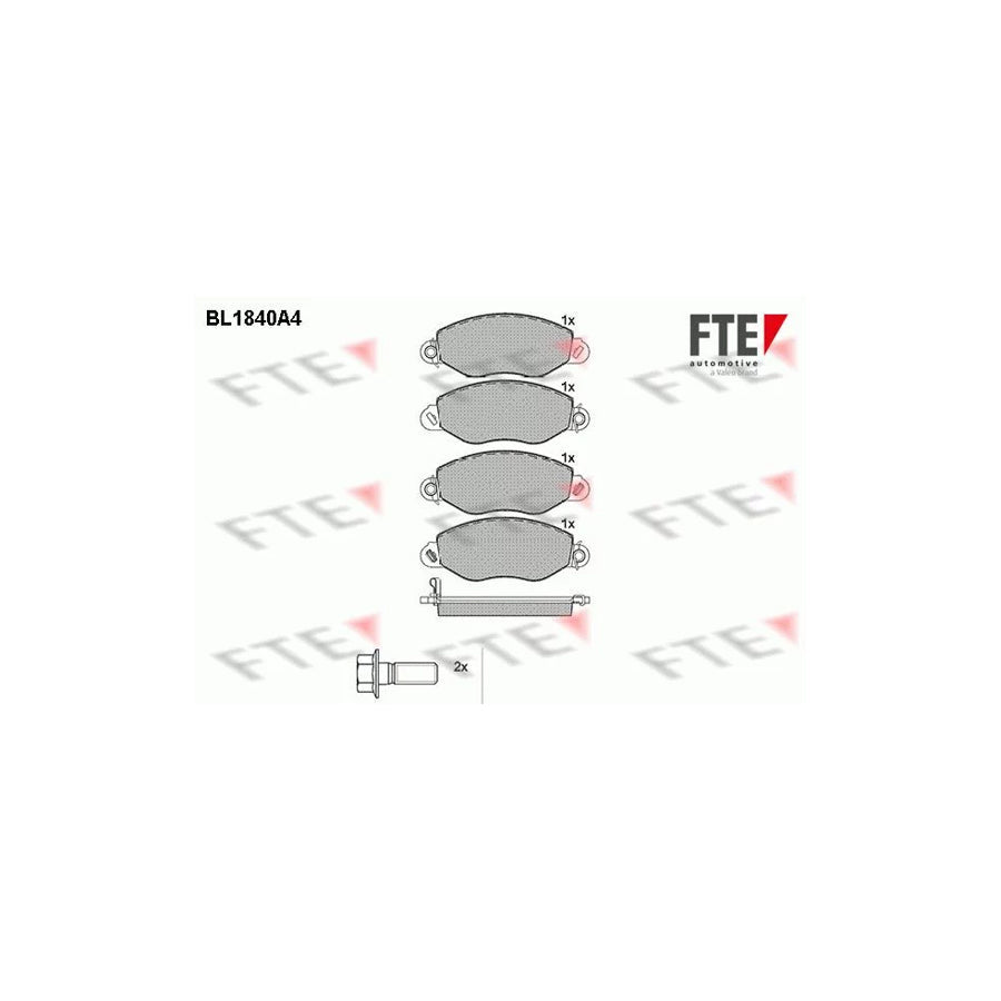 FTE 9010416 Brake Pad Set for Ford Transit