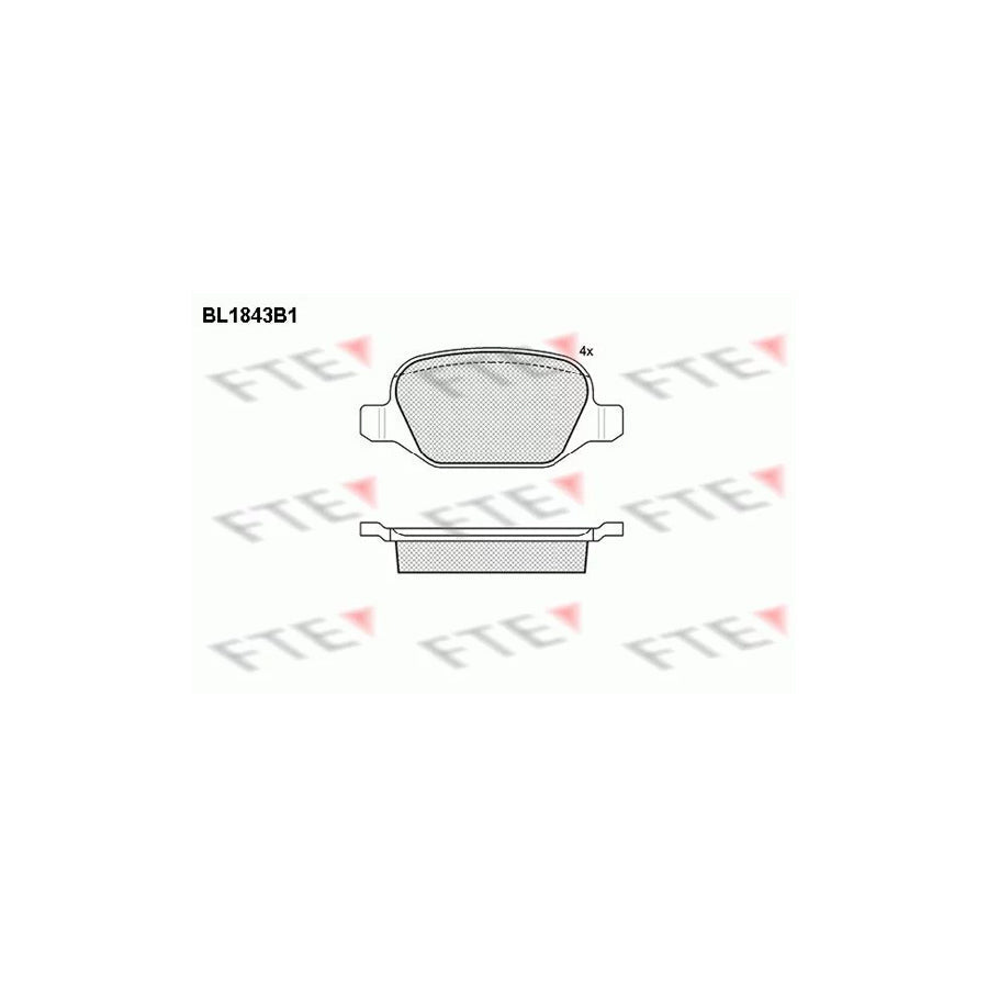 FTE 9010422 Brake Pad Set