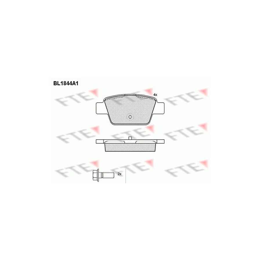 FTE 9010423 Brake Pad Set