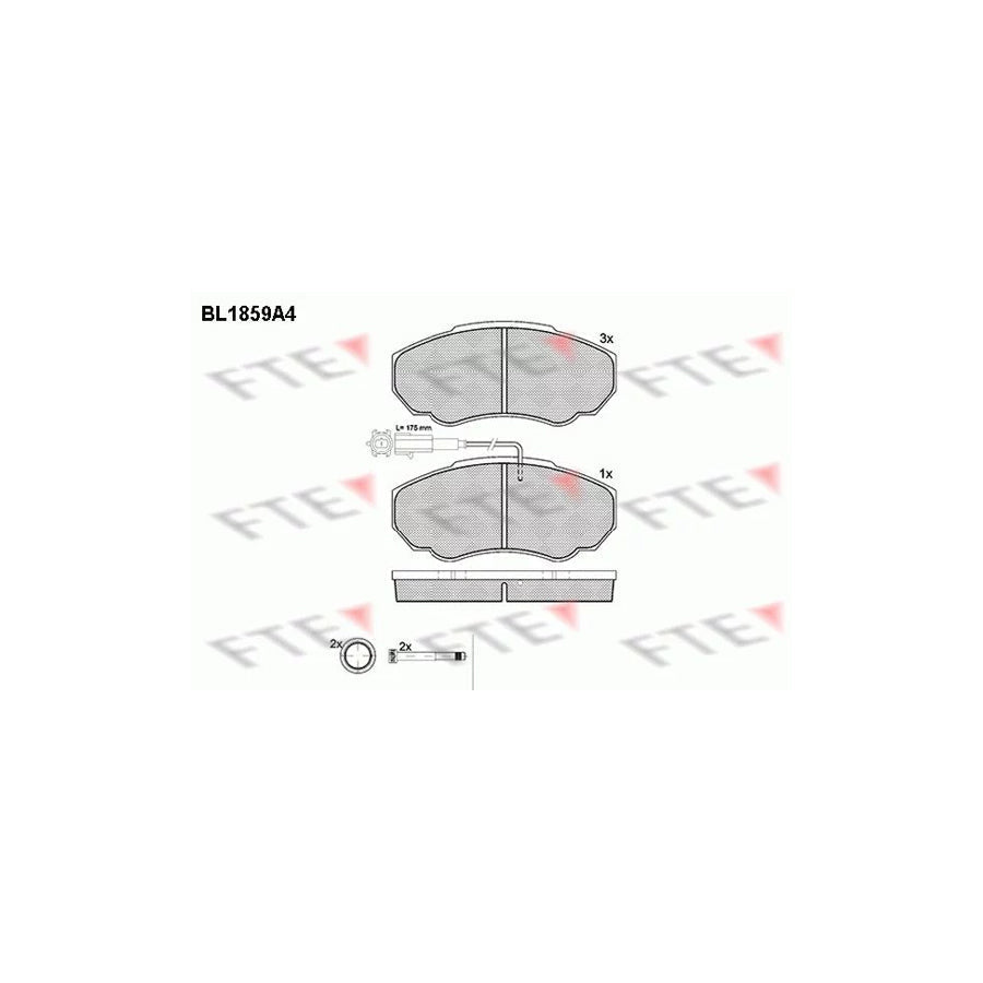 FTE 9010437 Brake Pad Set