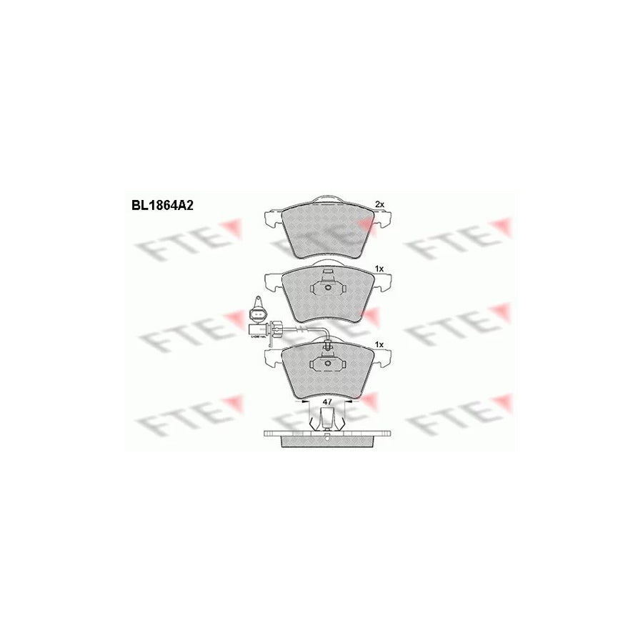 FTE 9010444 Brake Pad Set