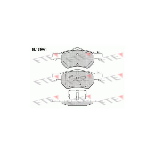 FTE 9010471 Brake Pad Set