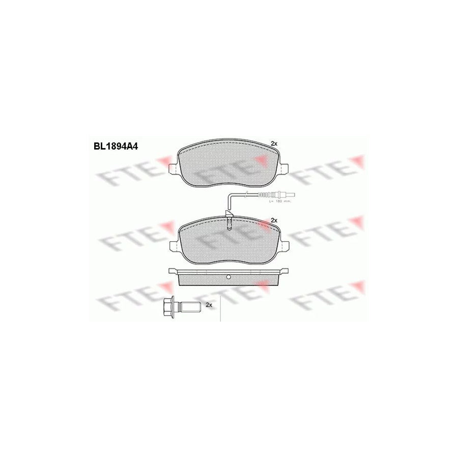 FTE 9010481 Brake Pad Set
