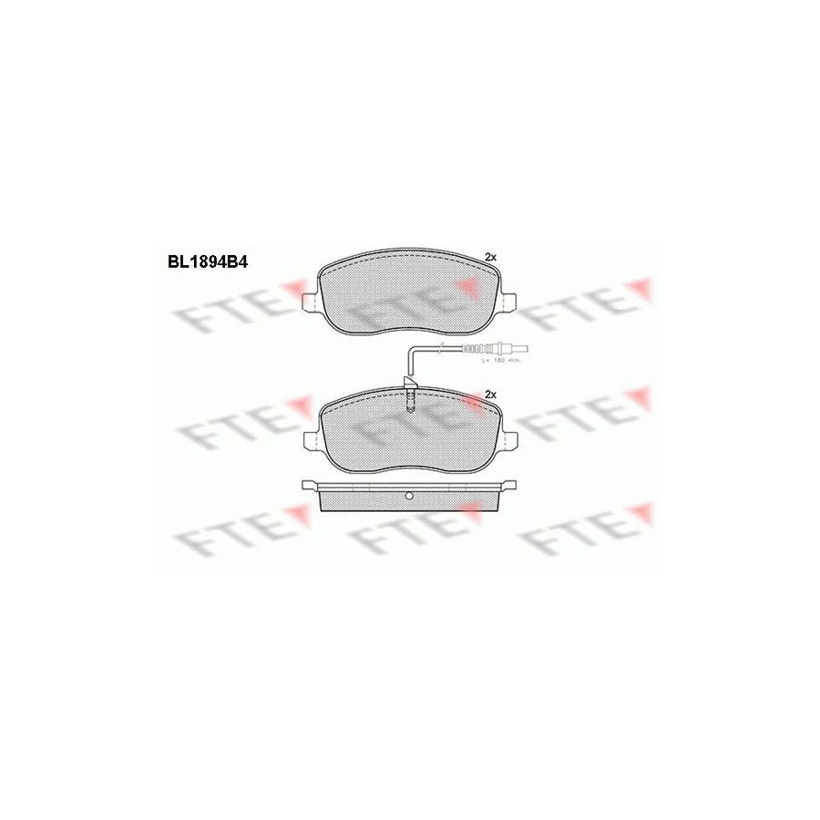 FTE 9010482 Brake Pad Set
