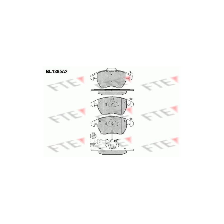 FTE 9010483 Brake Pad Set