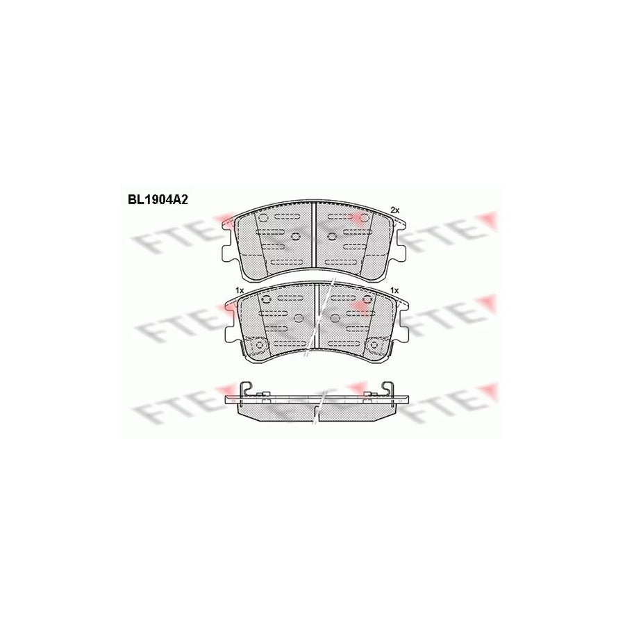 FTE 9010493 Brake Pad Set for Mazda 6