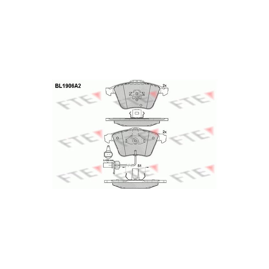 FTE 9010495 Brake Pad Set