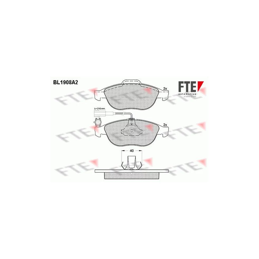 FTE 9010497 Brake Pad Set