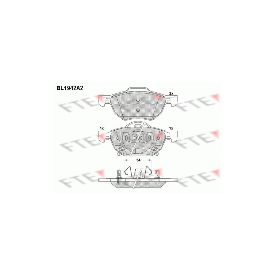 FTE 9010534 Brake Pad Set for Honda Accord