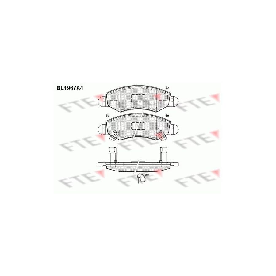 FTE 9010550 Brake Pad Set