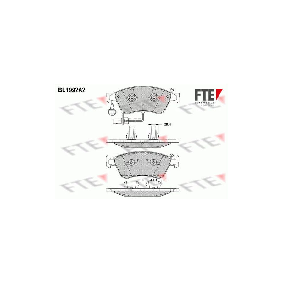FTE 9010580 Brake Pad Set