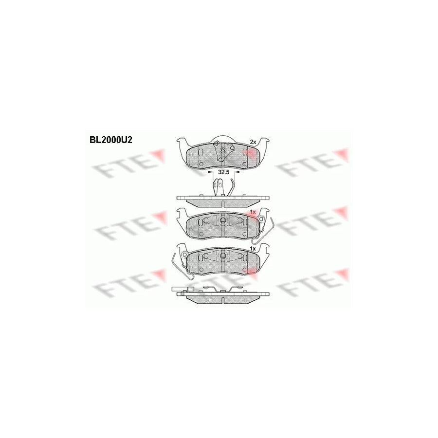 FTE 9010586 Brake Pad Set