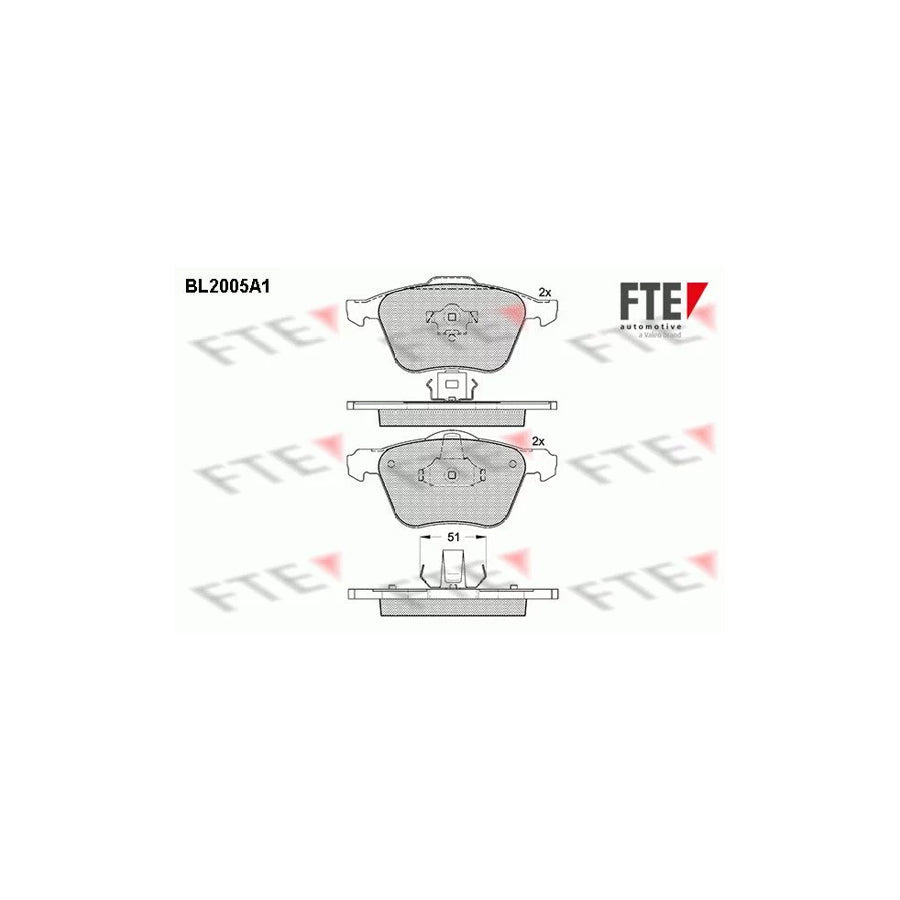 FTE 9010590 Brake Pad Set