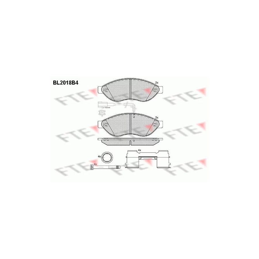 FTE 9010605 Brake Pad Set
