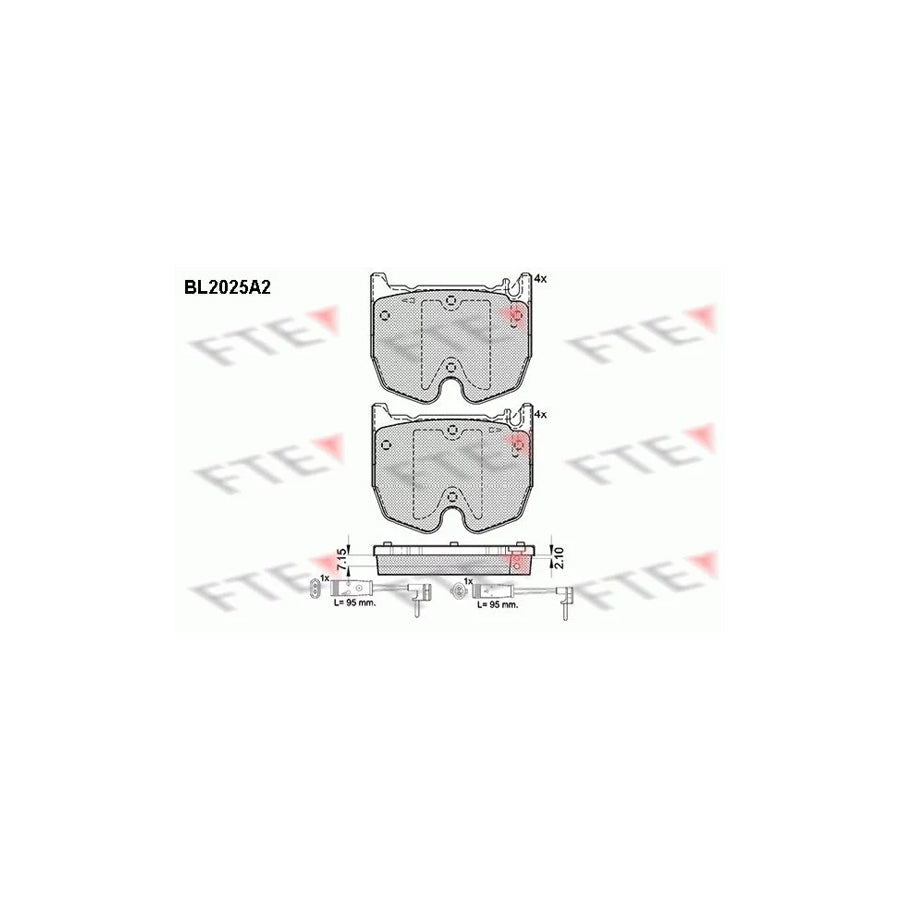 FTE 9010613 Brake Pad Set