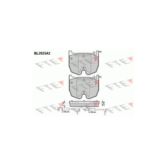 FTE 9010613 Brake Pad Set