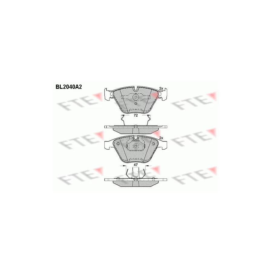 FTE 9010626 Brake Pad Set