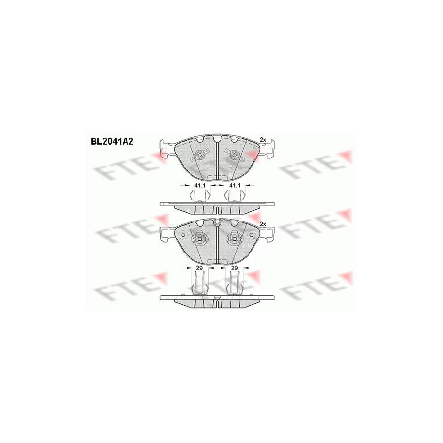 FTE 9010627 Brake Pad Set