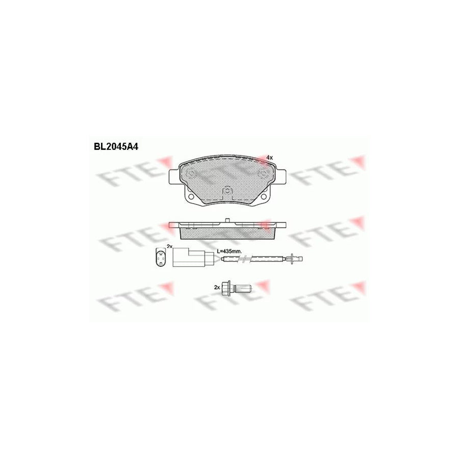 FTE 9010631 Brake Pad Set