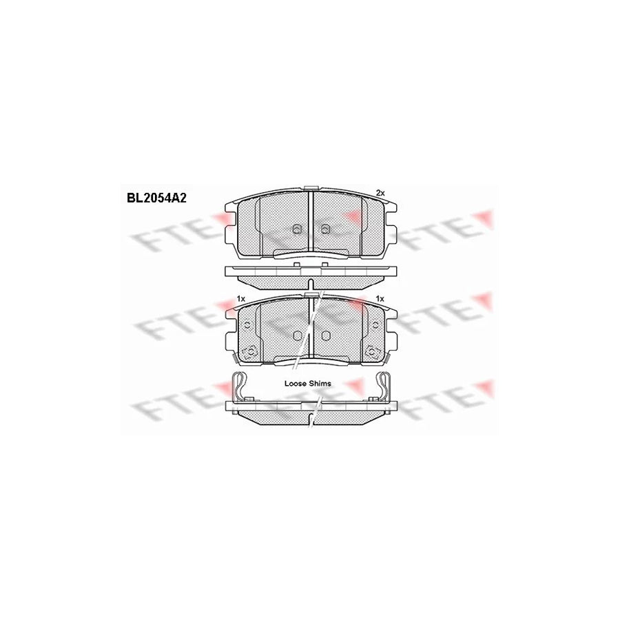 FTE 9010638 Brake Pad Set