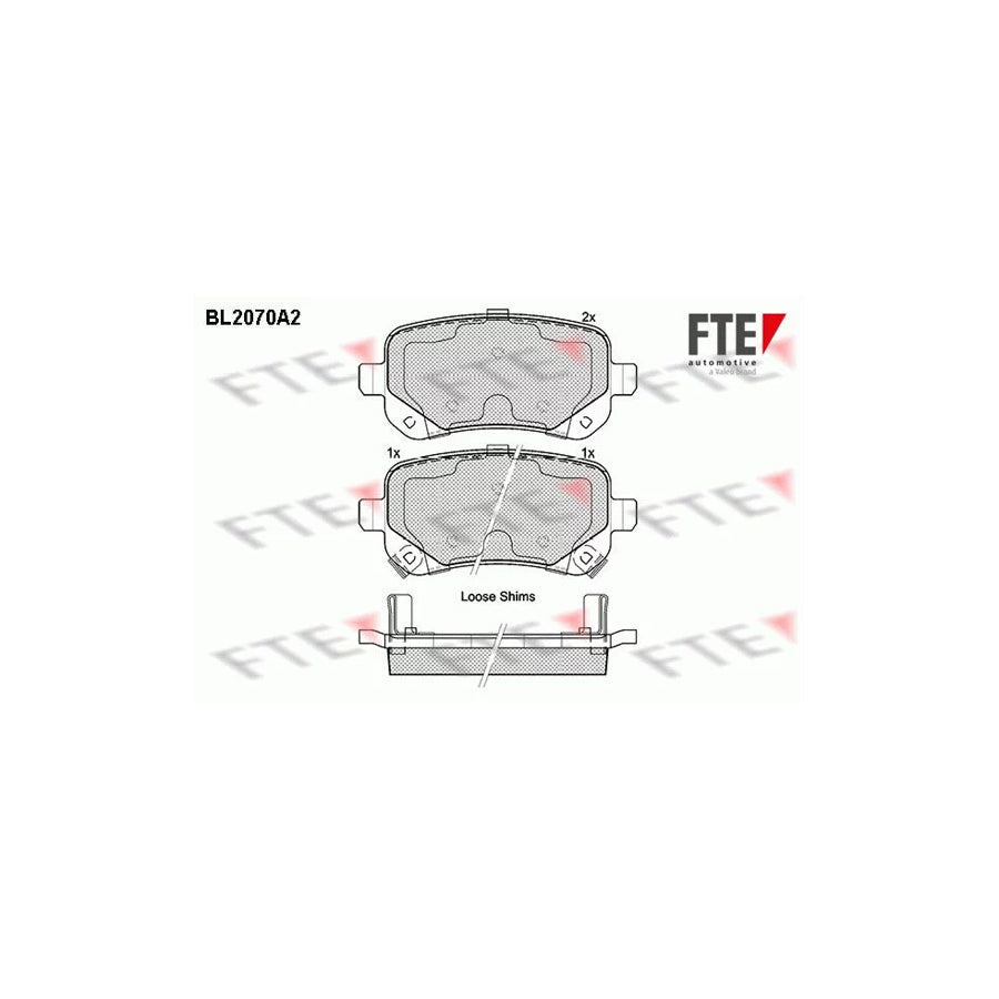 FTE 9010654 Brake Pad Set