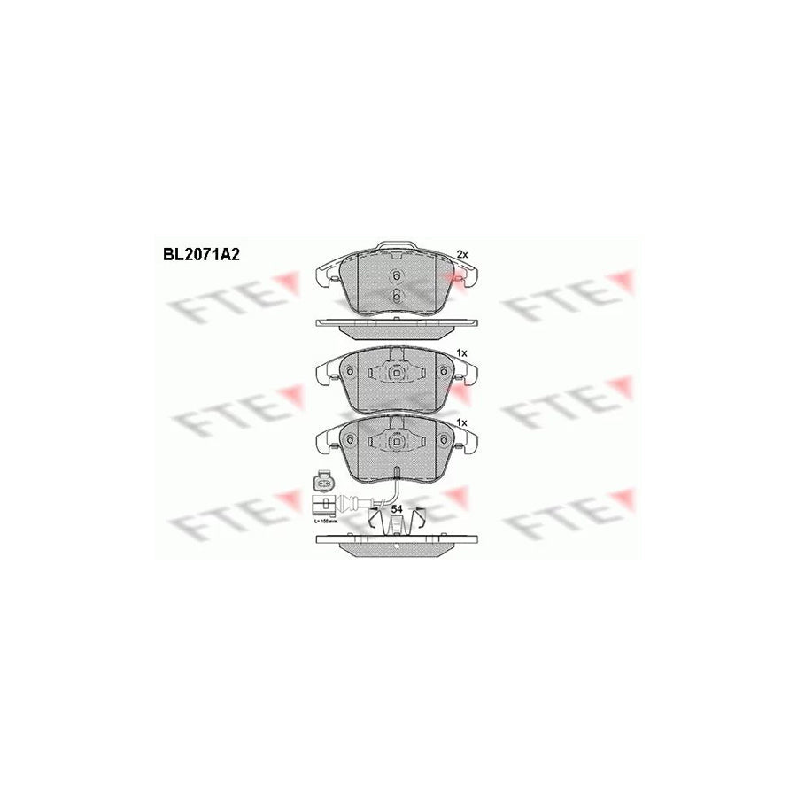 FTE 9010655 Brake Pad Set