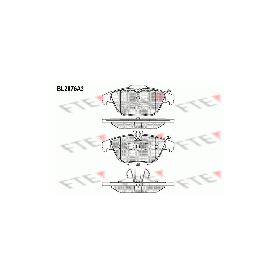 FTE 9010660 Brake Pad Set