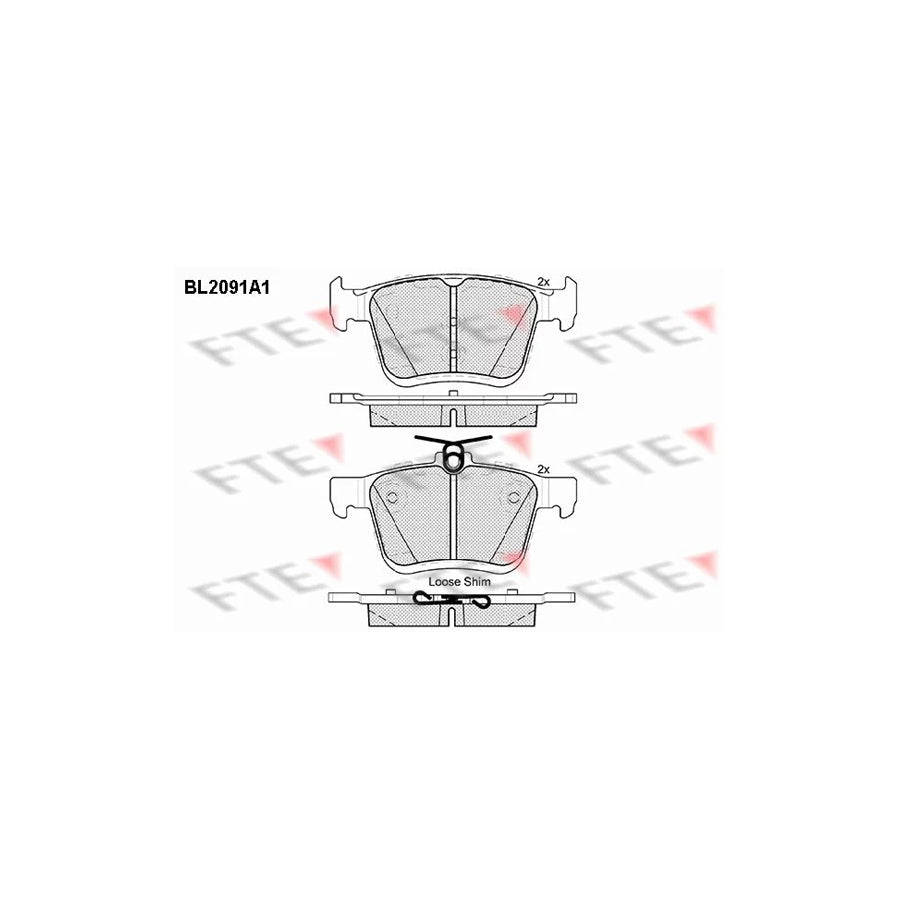 FTE 9010676 Brake Pad Set