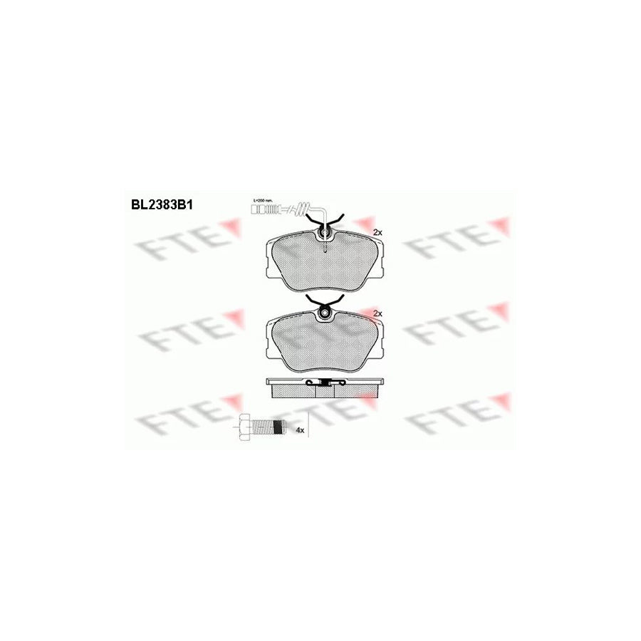 FTE 9010716 Brake Pad Set