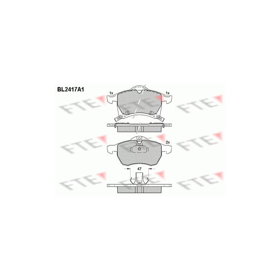 FTE 9010724 Brake Pad Set