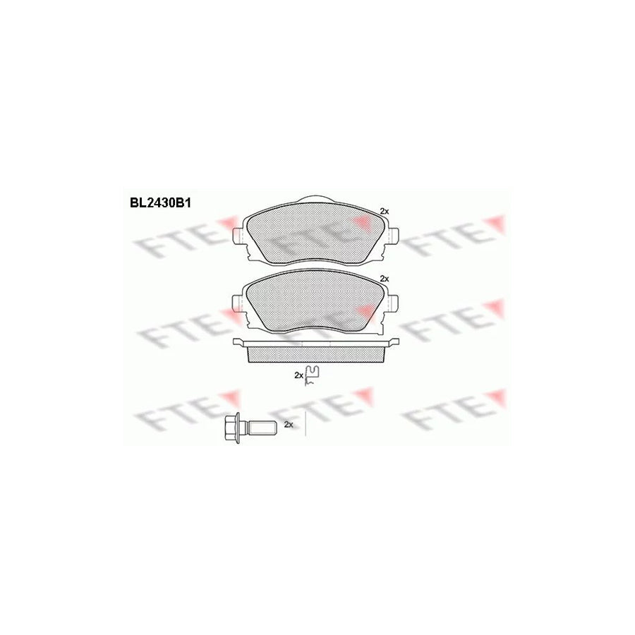FTE 9010730 Brake Pad Set