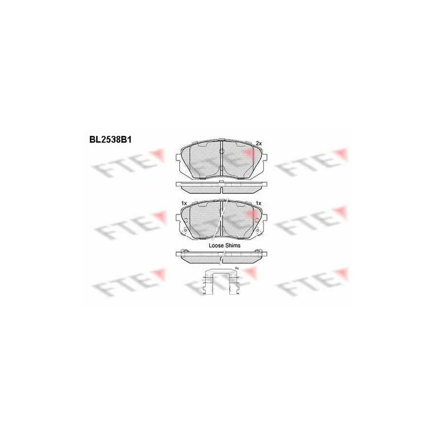 FTE 9010791 Brake Pad Set