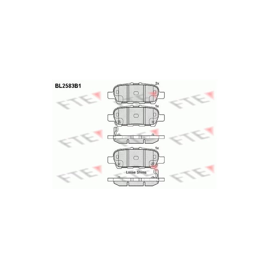 FTE 9010834 Brake Pad Set