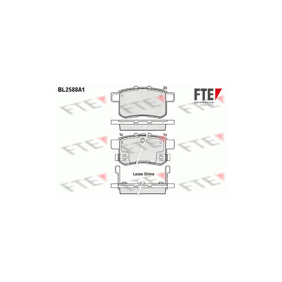 FTE 9010839 Brake Pad Set for Honda Accord