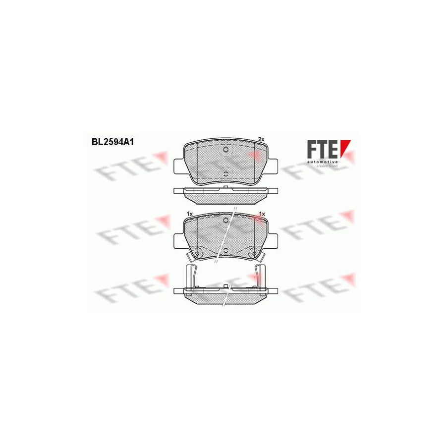 FTE 9010845 Brake Pad Set for Toyota Avensis