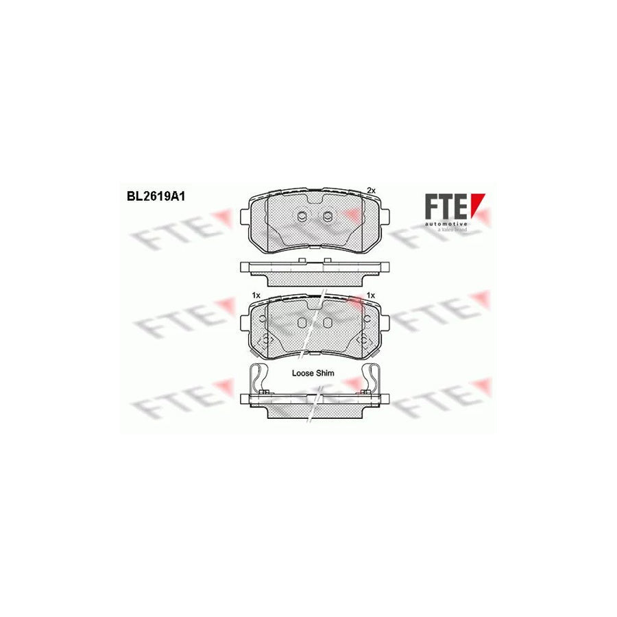 FTE 9010867 Brake Pad Set