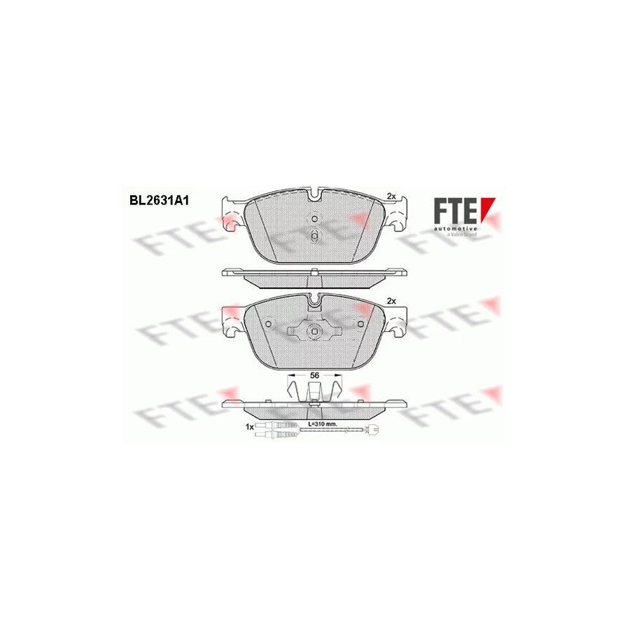 FTE 9010878 Brake Pad Set
