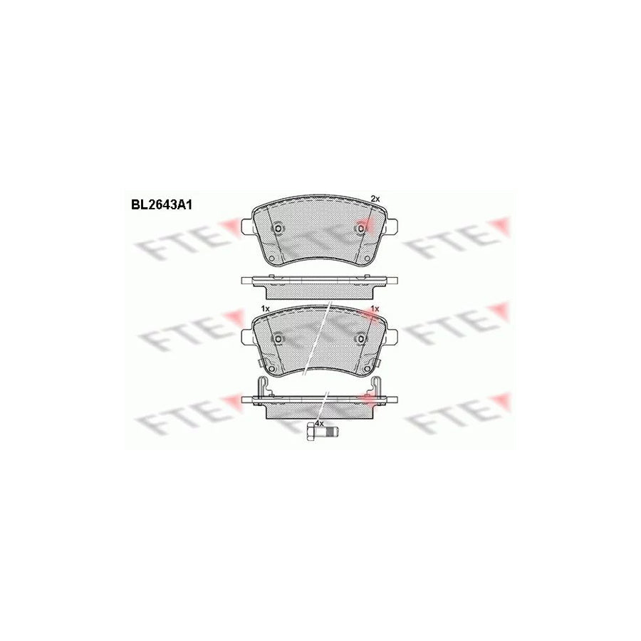 FTE 9010885 Brake Pad Set