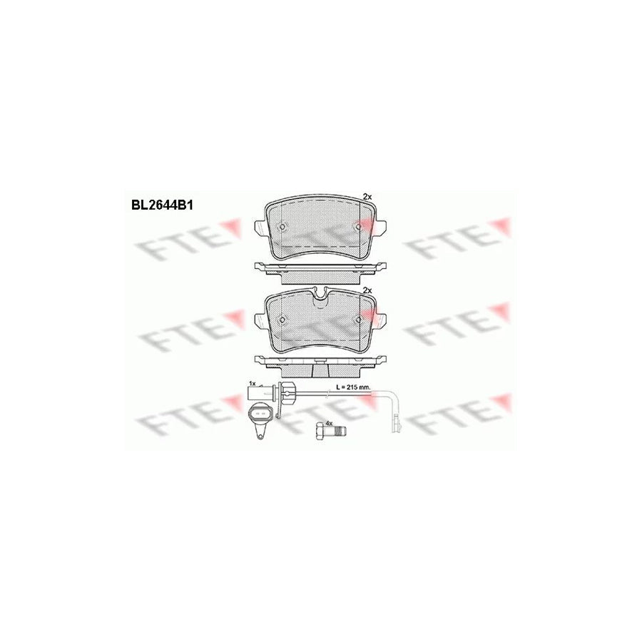 FTE 9010887 Brake Pad Set