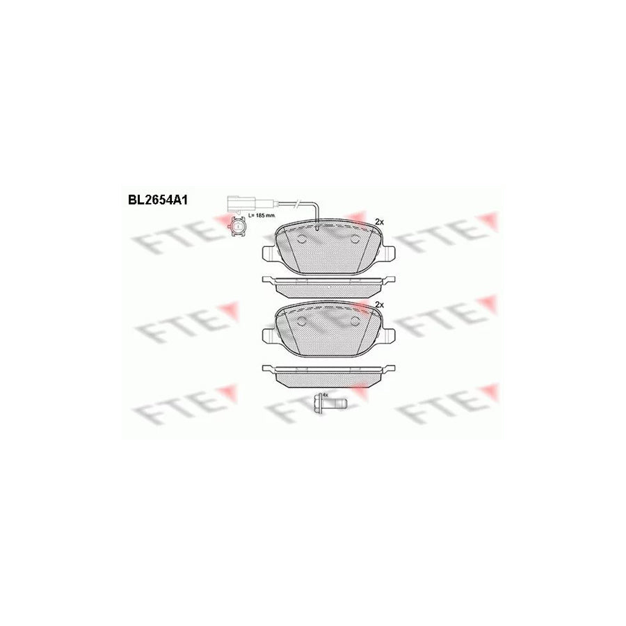 FTE 9010893 Brake Pad Set for Alfa Romeo Giulietta Hatchback (940)