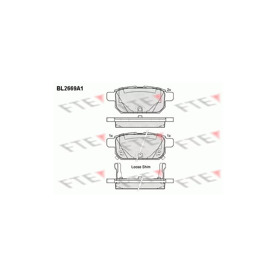 FTE 9010904 Brake Pad Set