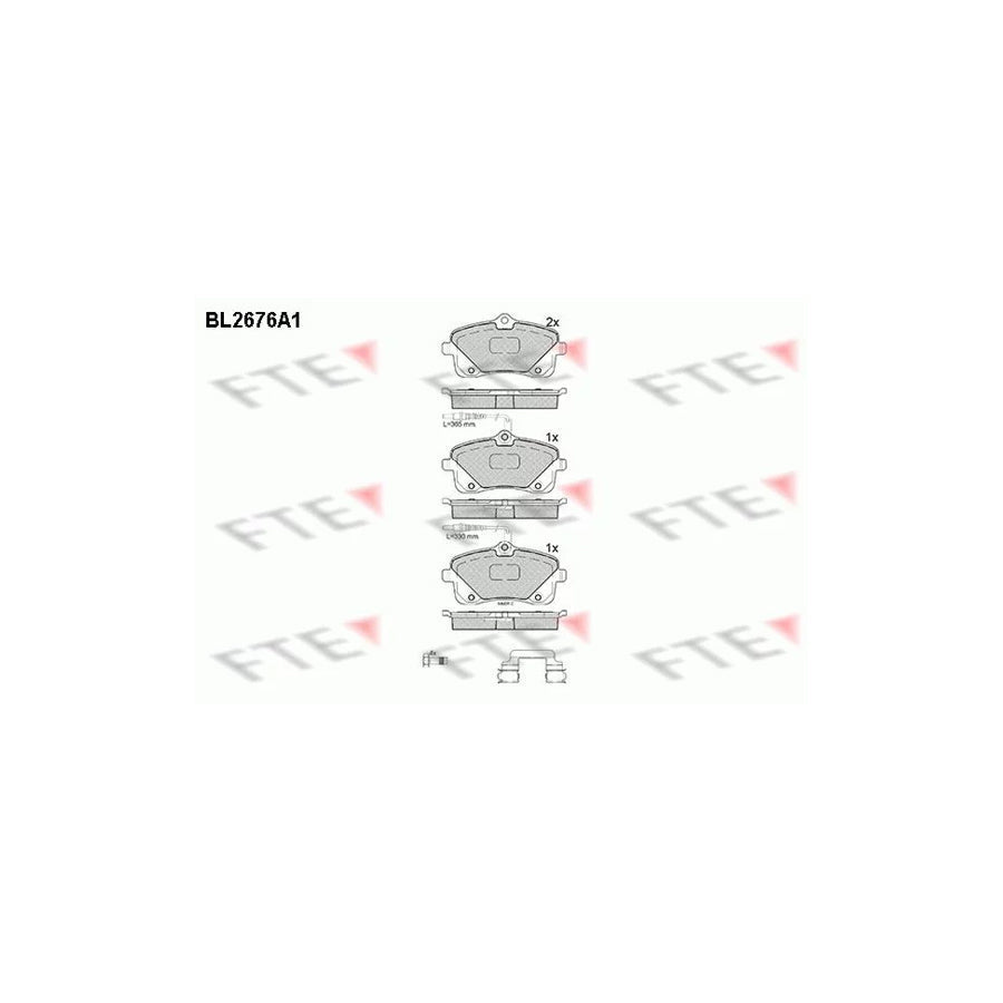 FTE 9010911 Brake Pad Set for Peugeot 407