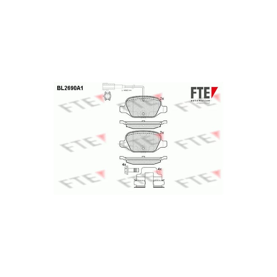 FTE 9010920 Brake Pad Set
