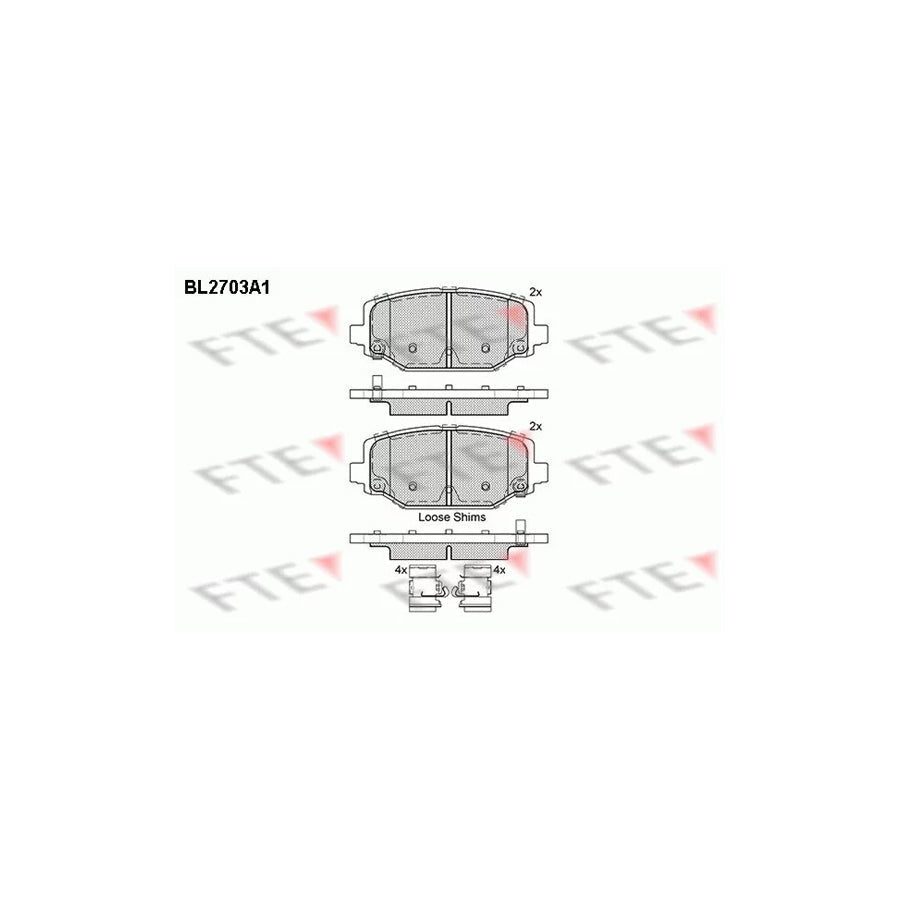 FTE 9010929 Brake Pad Set