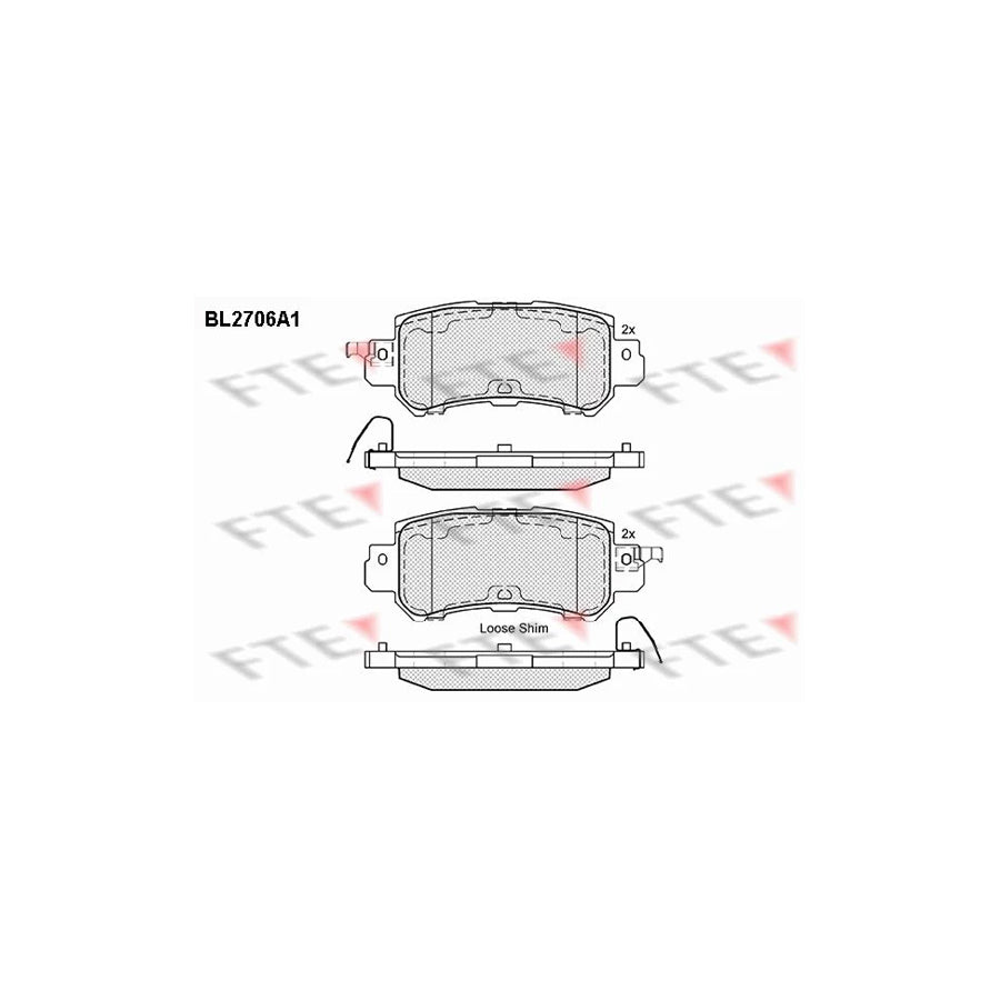 FTE 9010932 Brake Pad Set