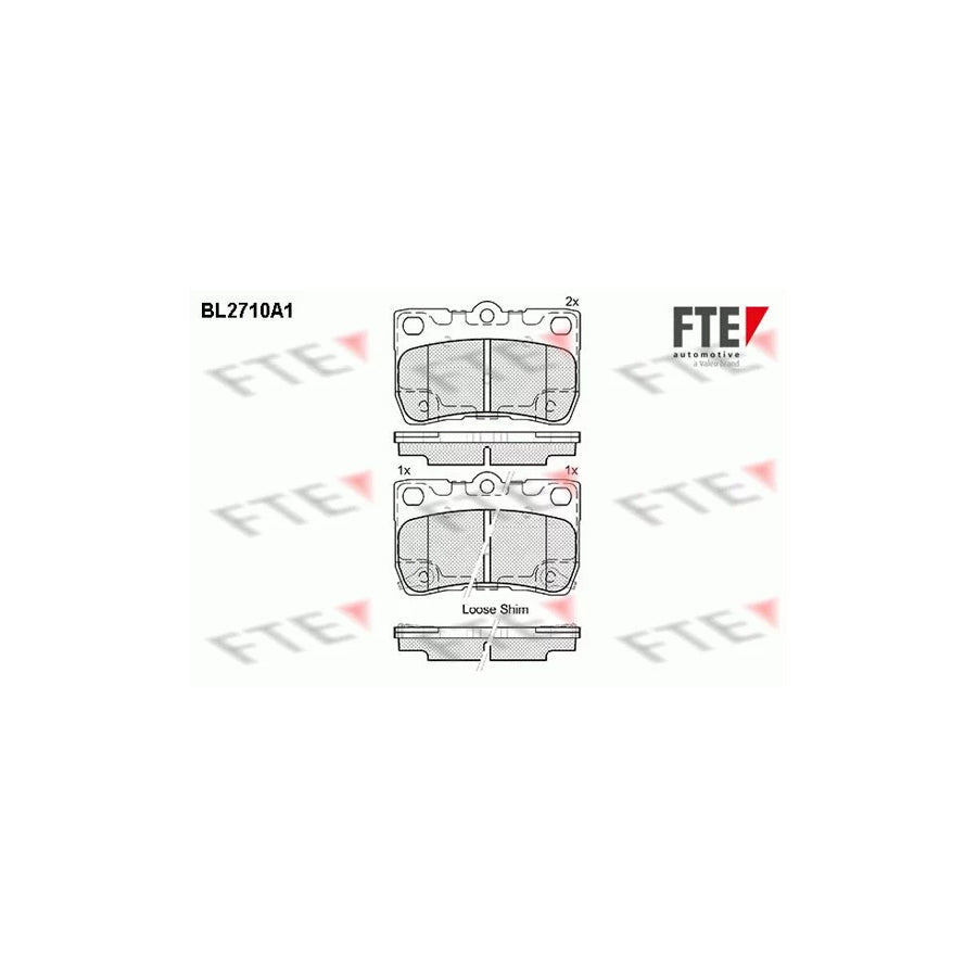 FTE 9010936 Brake Pad Set