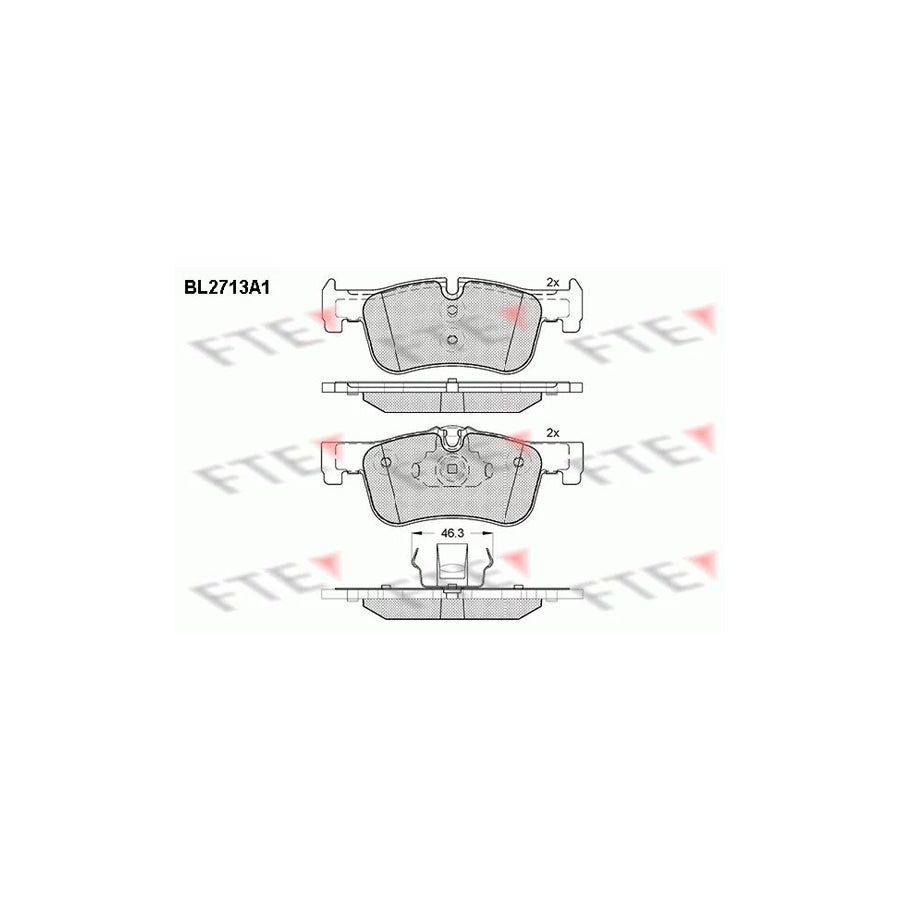 FTE 9010939 Brake Pad Set