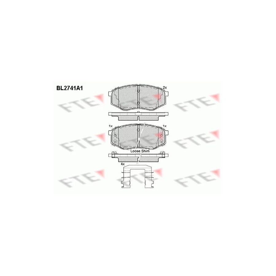FTE 9010956 Brake Pad Set