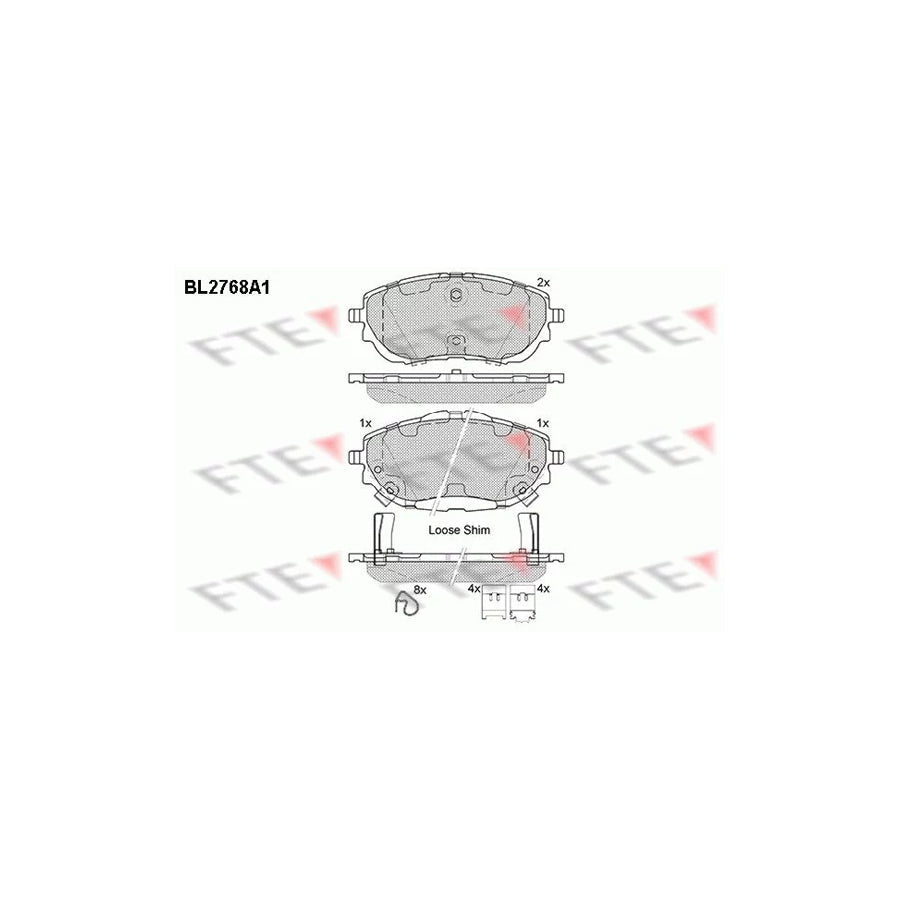FTE 9010975 Brake Pad Set