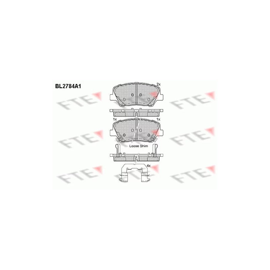 FTE 9010979 Brake Pad Set